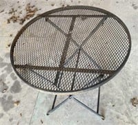 Metal Patio Table- Folds Up
