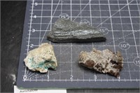 Speckled Hematite, Aurichalcite, & Amethyst Specim