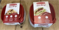 2 New Packs of Rubbermaid Take Away Containers