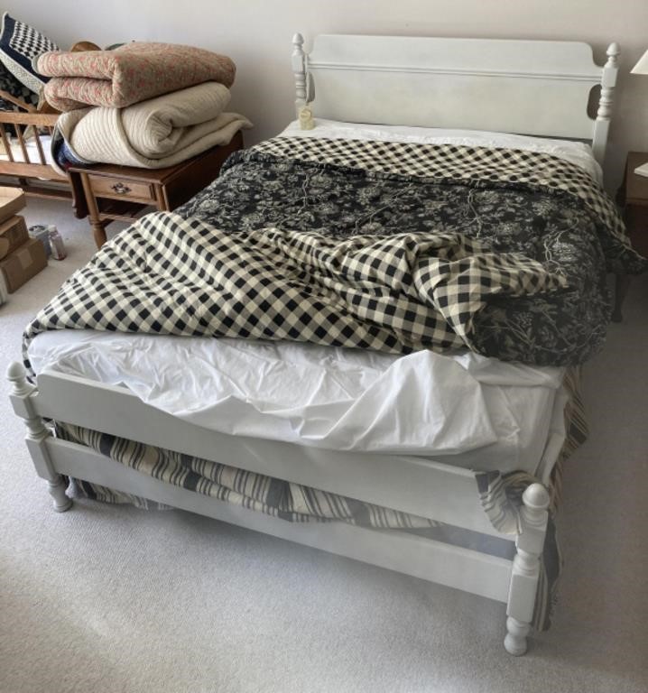 Full Size Bed Frame- Can take or leave mattress
