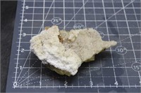 Fluroite w/Calcite & Barite (yellow), Minerva 1, H