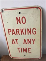 No Parking Anytime Metal Sign