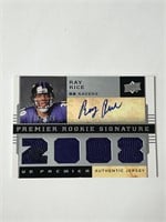 2008 UD Ray Rice Auto Jersey RC #/275