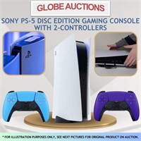 SONY PS5 DISC GAMING CONSOLE+2 CNTLR (MSP:$669)