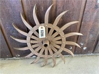 Cultivator Wheel, 20"Diameter, Shaft ID, 1"