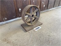 Steel Wheel On Platform, 7"Diameter