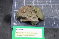 Calcite, Brushy Creek Mine, Reynolds Co., Mo