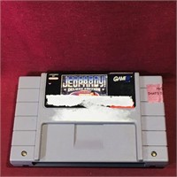 Jeopardy Deluxe Edition SNES Game Cartridge