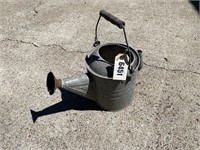 Vintage Galvanized Water Can, 8"T