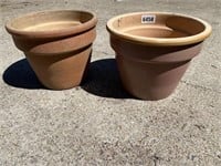 Clay Plant Pots, 12" Diameter