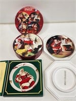 NIB Coca-Cola Santa Claus Collectible Plates