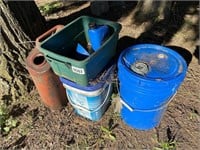 Metal Gas Can, Used Oil, Sm Tote/No Lid &