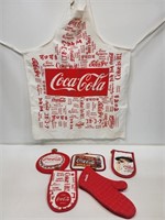 Coca-Cola Apron and Hot Mitts