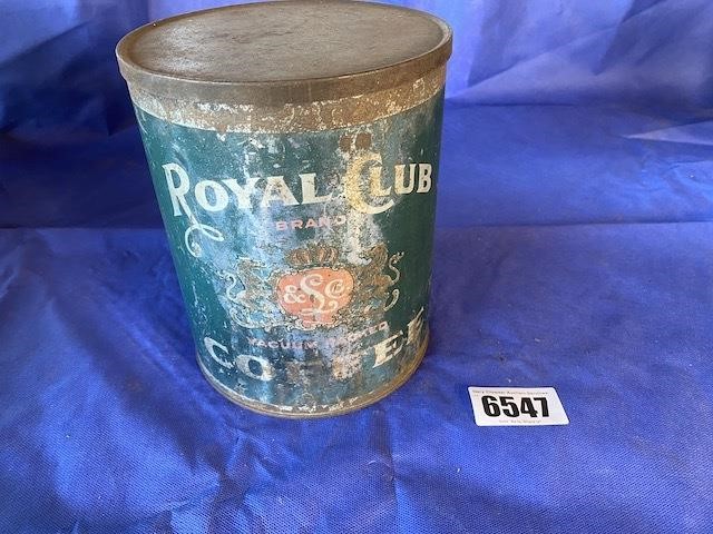Vintage Royal Club Coffee Can