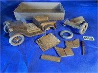 Wood Toy Pickup, Needs Reassembled