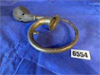 Antique Brass Bulb Horn w/Bracket