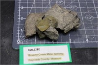 Calcite, Brushy Creek Mine, Reynolds Co., MO