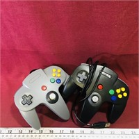 Lot Of 2 Nintendo 64 Controllers