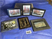 Box of Small Frames, Some w/Pictures,