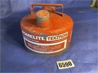 Vintage Homelite Textron Metal 1 Gallon Can