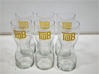 6 Tab Soda Glasses