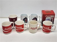 8 Coca-Cola Mugs