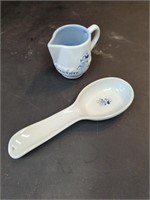 Mickey mouse spoon rest and creamer