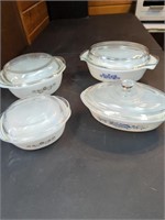 Collection of covered casserole dishes