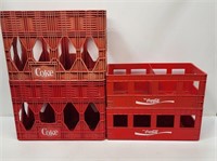4 Plastic Coca-Cola 2 Liter Crates