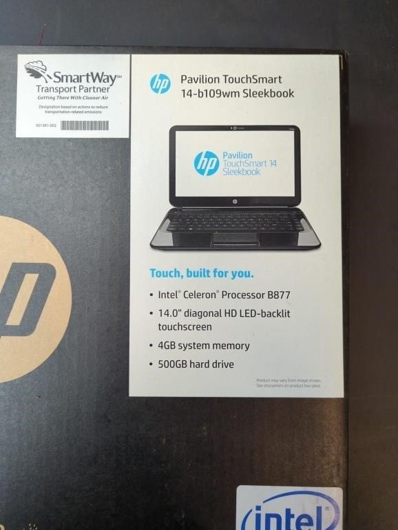 HP computer in sealed box