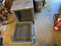 Padded Stage Box Outside 24x27x24"T, Alum.