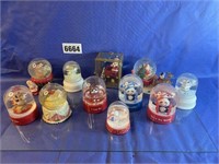 Assorted Snow Globes Qty 11