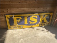 FISK Tires Tubes Metal Sign 72x24 1/2"