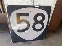 Junction 58 24x24 Metal Sign