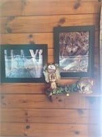 Native and wolf wall hanging collection