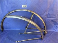 Vintage Bicycle Front & Rear Chrome Fenders