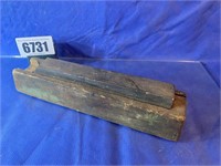 Vintage Sharpening Stone w/Wood Stand,