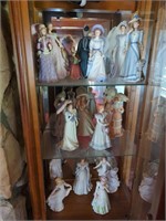 Collection of home interiors ceramic dolls
