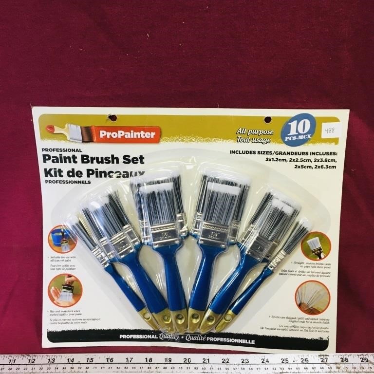 Pro Painter Paint Brush Set (Sealed)