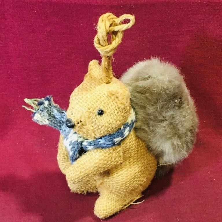 Handmade Squirrel Doll / Decoration (Vintage)