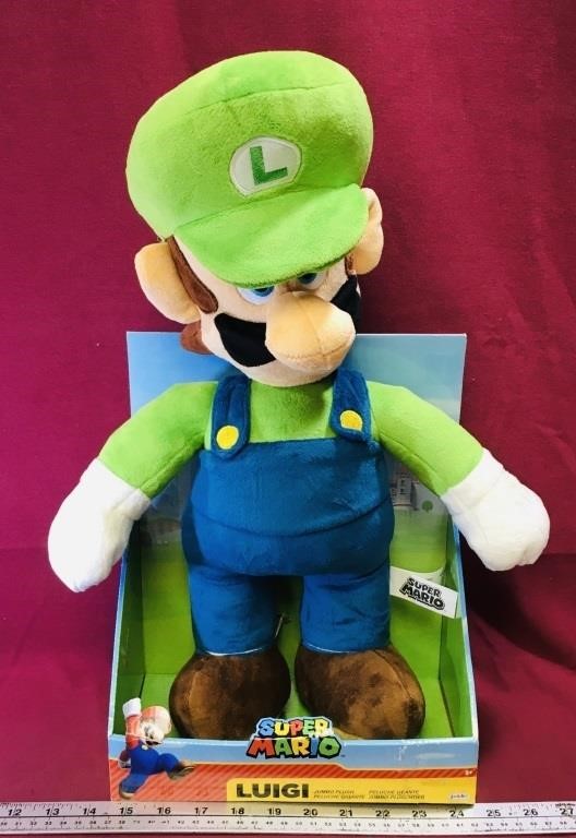 2021 Super Mario Large Luigi Plush Doll