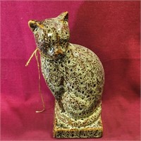 Decorative Pottery Cat (10" Tall)