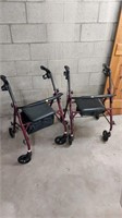 2collapsible wheeled walkers