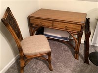 2-drawer desk with chair