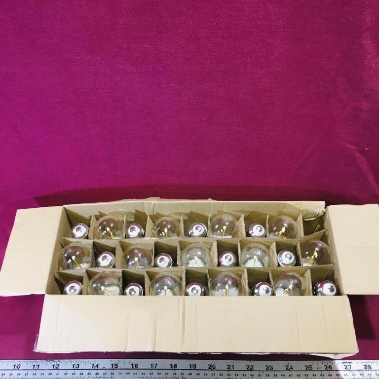 Box Lot Of 26 Small Light Bulbs