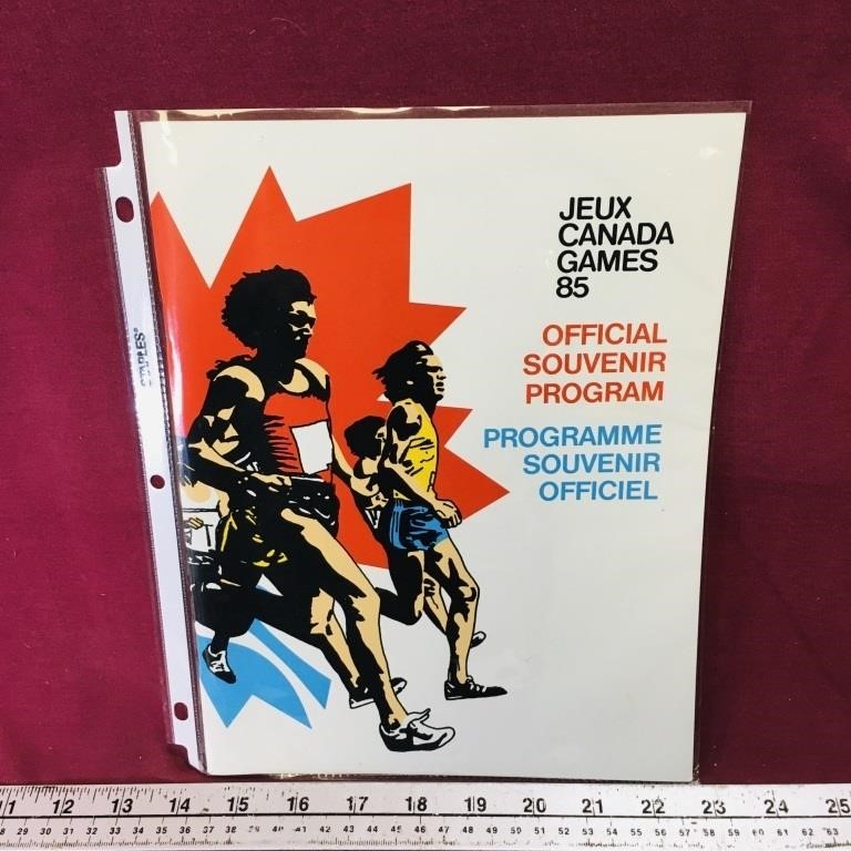 1985 Canada Games Saint John NB Souvenir Booklet