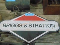 BRIGGS & STRATION PLASTIC DOUBLE SIDE SIGN