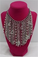 Large Statement Curtain Collar Necklace
