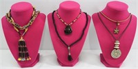 6pc Assorted Beaded Statement Necklaces