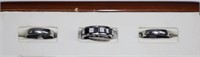 3pc New Stainless Steel Rings sz 6.5
